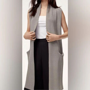 Wilfred Aritzia Dunkirk long line sweater vest cardigan Sz XXS